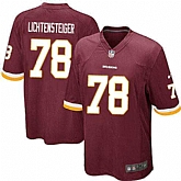 Nike Men & Women & Youth Redskins #78  Lichtensteiger Red Team Color Game Jersey,baseball caps,new era cap wholesale,wholesale hats